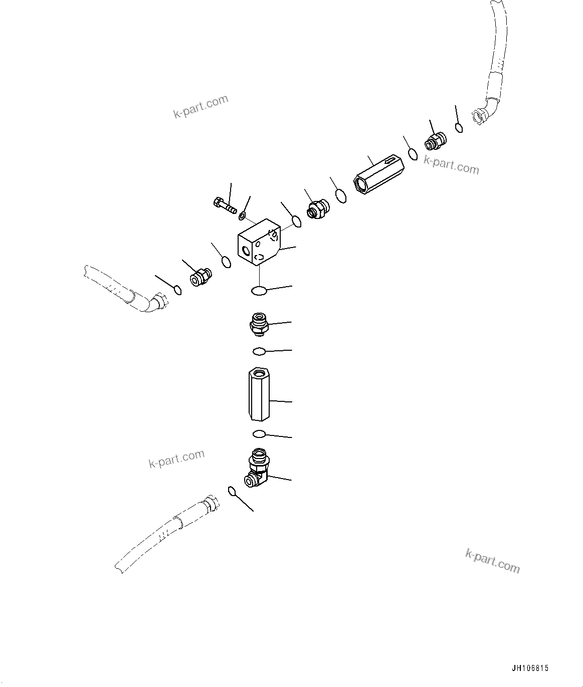 Komatsu parts book diagram for PC3400-11M0 S/N 36301-UP: SERVICE CENTER, BLOCK(#36301-)