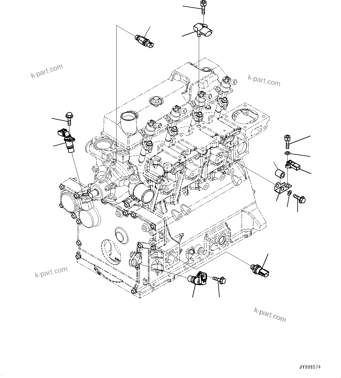 Komatsu parts book diagram for SAA4D95LE-5 S/N 0-UP (For PC130-10M0): ENGINE CONTROLLER, MODULE(#577757-)