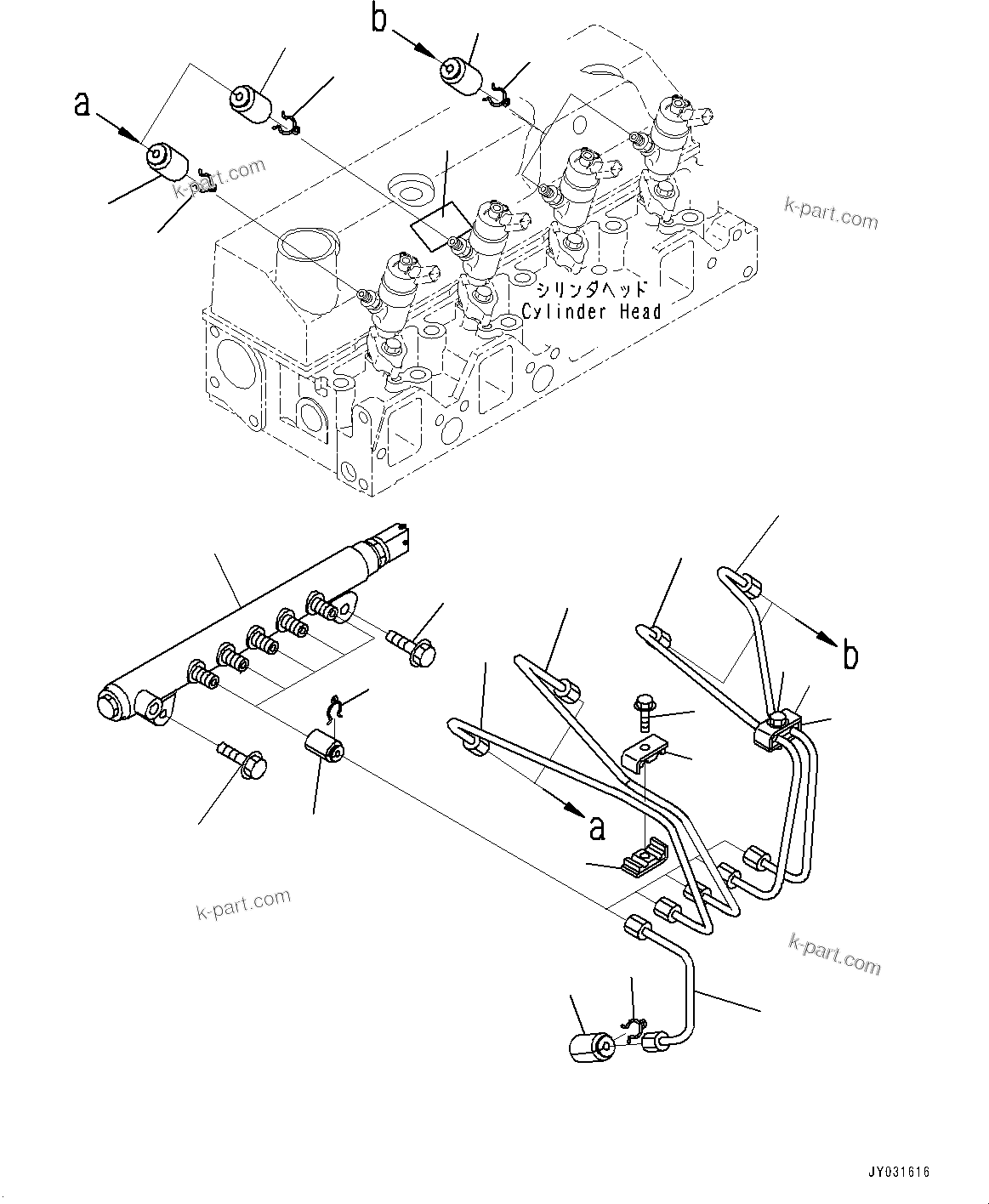Komatsu parts book diagram for SAA4D95LE-5 S/N 0-UP (For PC130-10M0): PARTS PERFORMANCE, COMMON RAIL(#577757-)