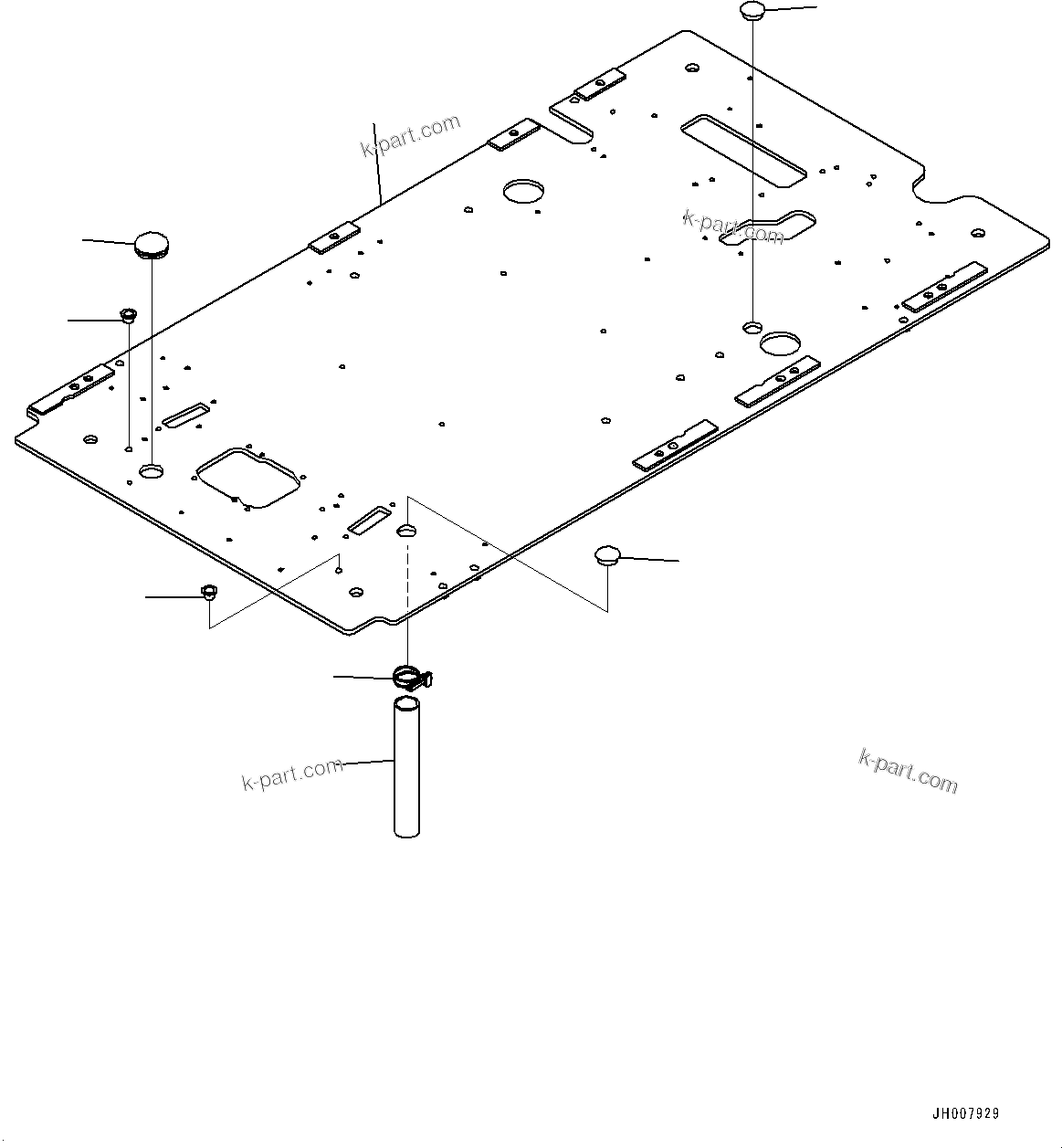 Komatsu parts book diagram for PC200LC-8M0 S/N C10001-UP: CAB, FLOOR, FRAME(#C13138-)