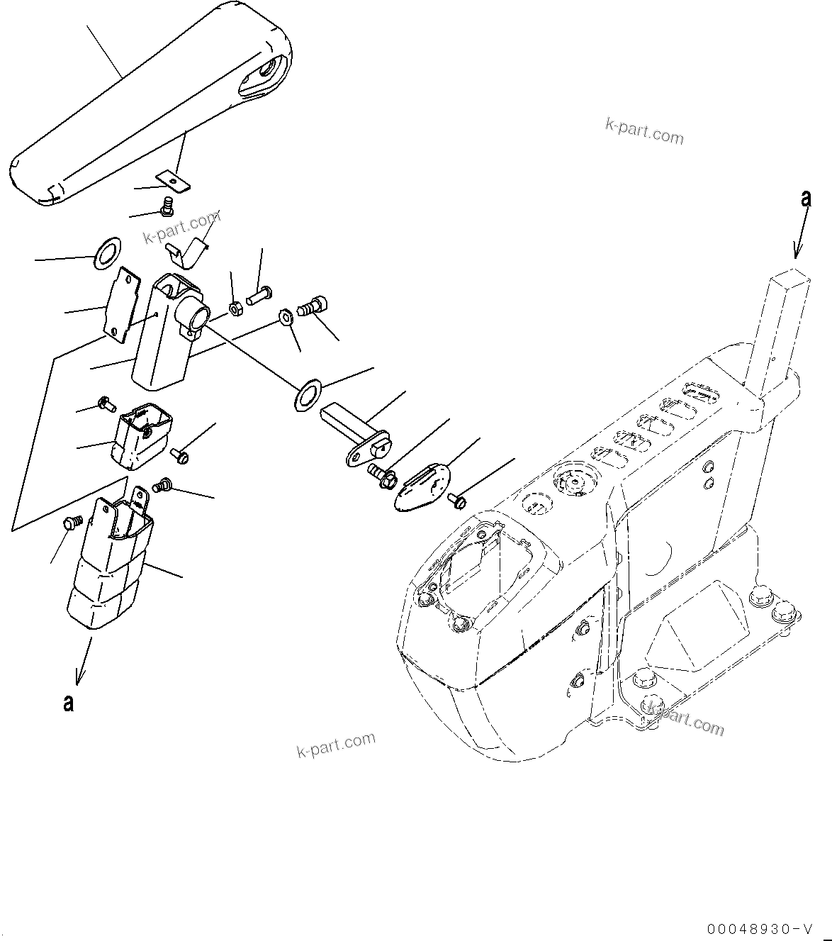 Komatsu parts book diagram for PC200LC-8M0 S/N C10001-UP: CAB, FLOOR, ARMREST, R.H.(#C10001-C13137)