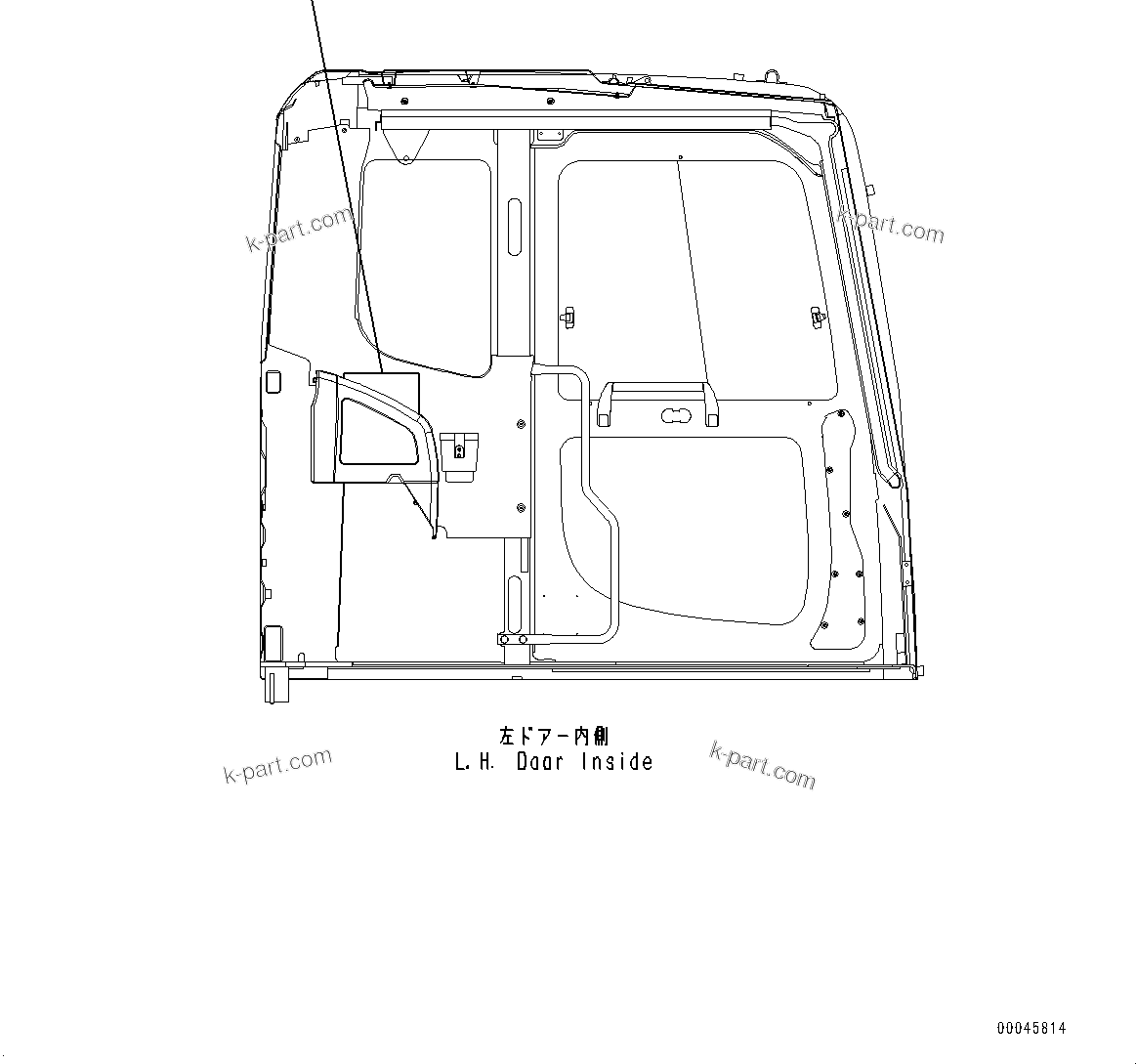 Komatsu parts book diagram for PC200LC-8M0 S/N C10001-UP: LUBRICATION CHART, (FOR 100 HOURS LUBRICATION INTERVAL)(#C10001-)