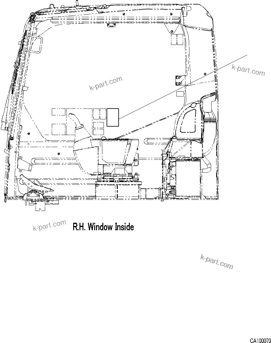 Komatsu parts book diagram for PC200LC-8M0 S/N C10001-UP: CAUTION PLATE, (ENGLISH)(#C10001-)