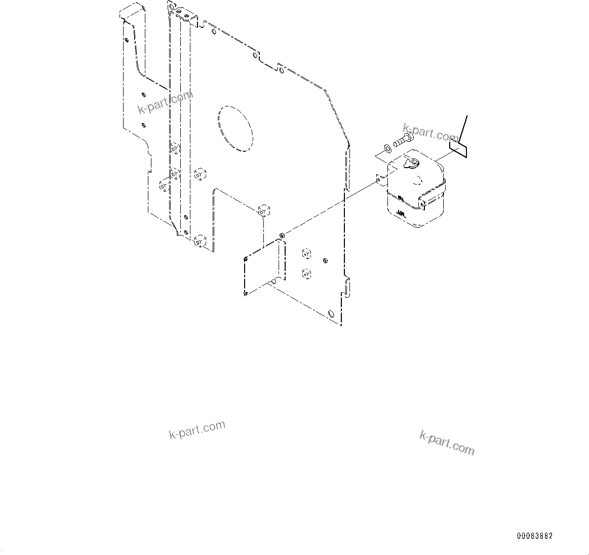 Komatsu parts book diagram for PC200LC-8M0 S/N C10001-UP: COOLANT DECAL, (SPANISH)(#C10001-)
