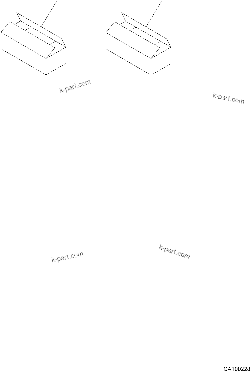Komatsu parts book diagram for PC200LC-8M0 S/N C10001-UP: SPARE PARTS, (PAPER BOX)(#C10001-)
