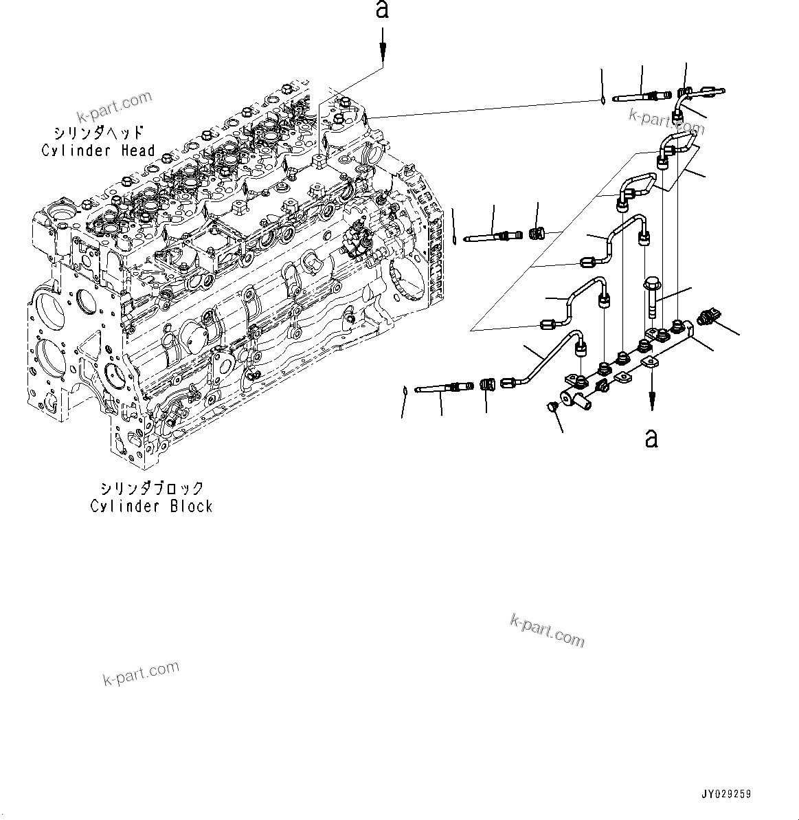 Komatsu parts book diagram for SAA6D107E-1 S/N 26701907-UP (For PC210-10M0): PARTS PERFORMANCE, COMMON RAIL(#26701907-)