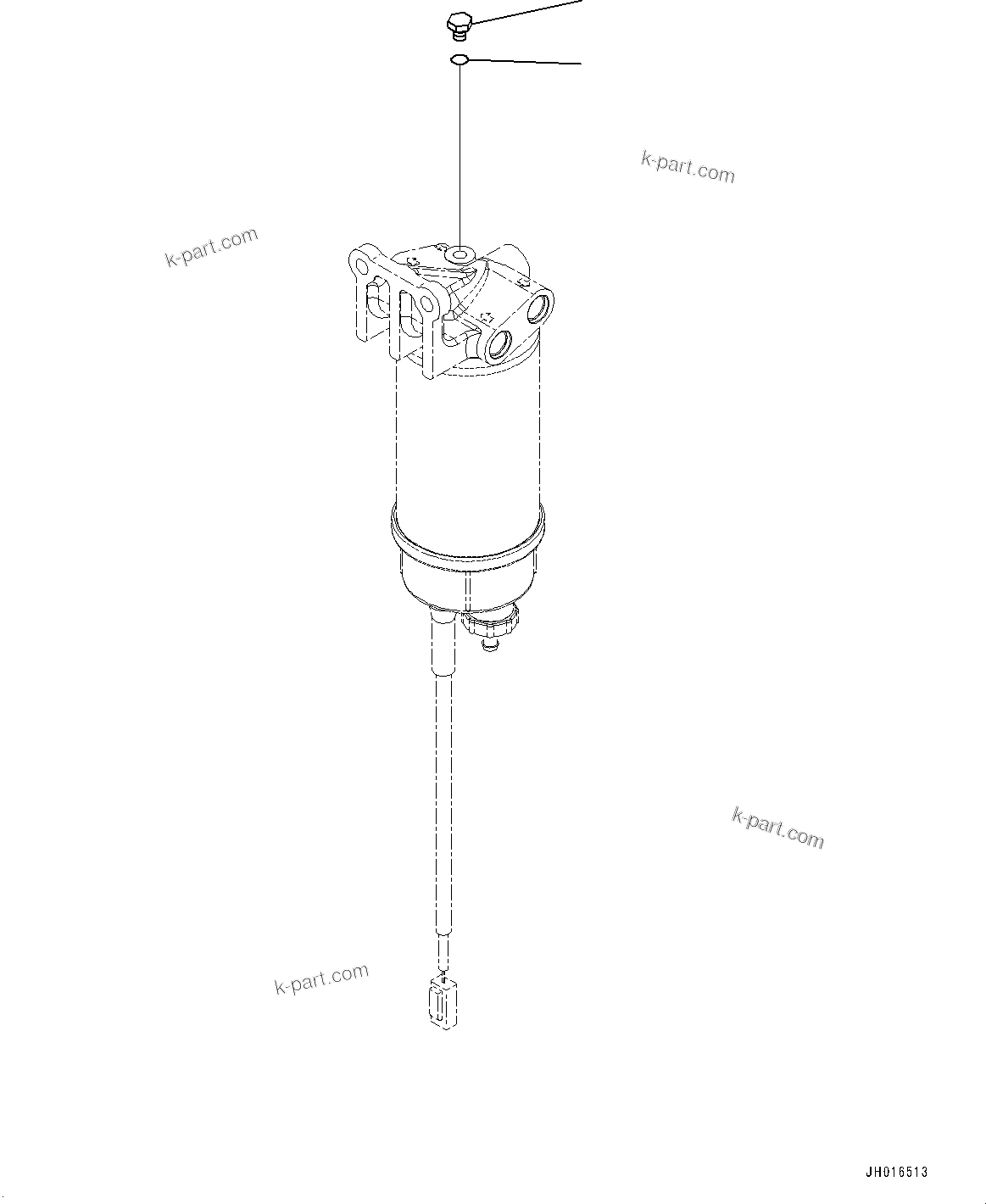 Komatsu parts book diagram for PC300-8M2 S/N 80001-UP: FUEL PIPING, PLUG(#80001-)