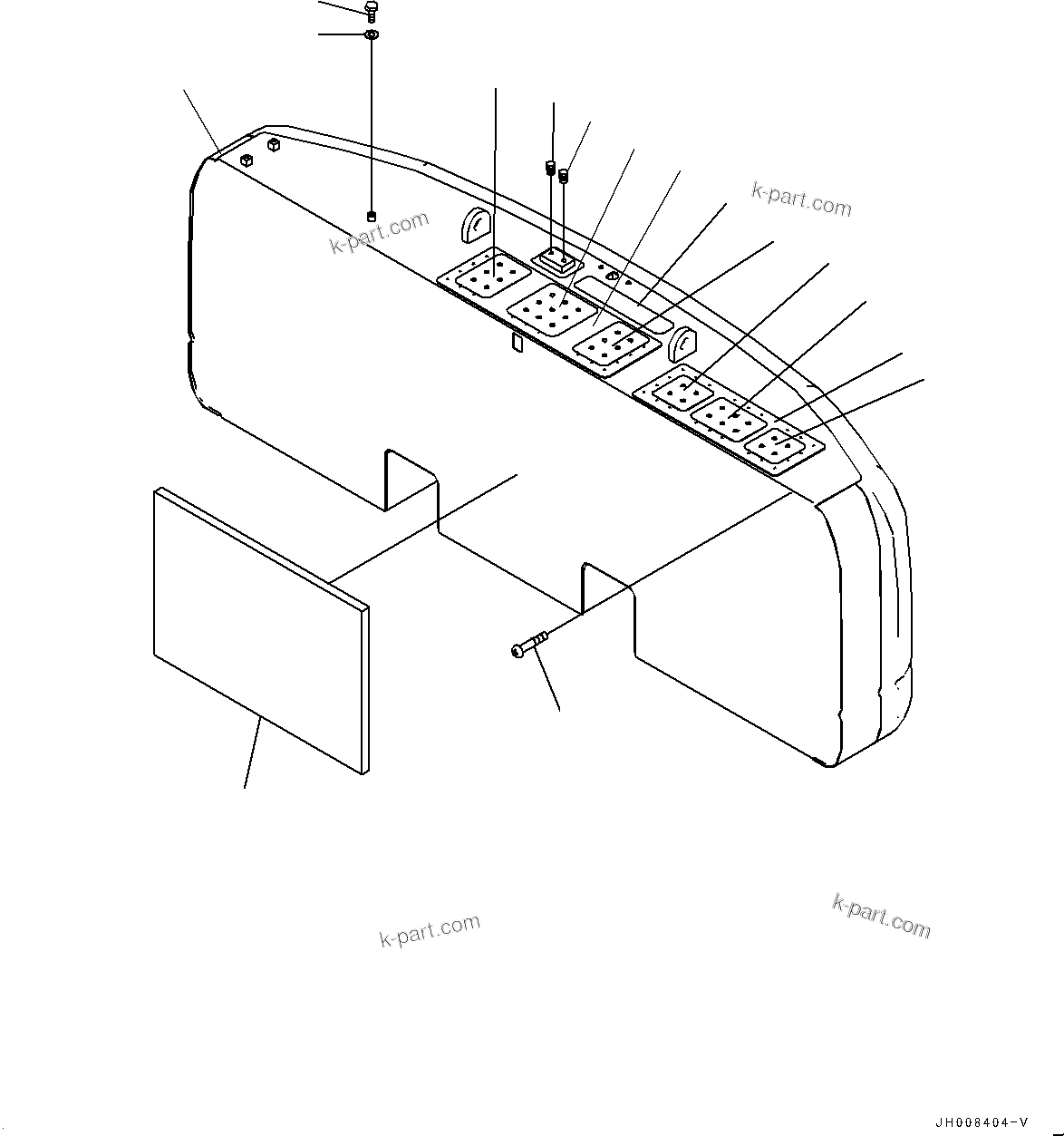 Komatsu parts book diagram for PC300-8M2 S/N 80001-UP: COUNTERWEIGHT, (6370KG)(#80001-)