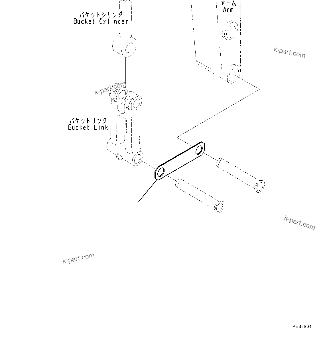 Komatsu parts book diagram for PC300-8M2 S/N 80001-UP: SHIPPING PARTS, (#80001-)