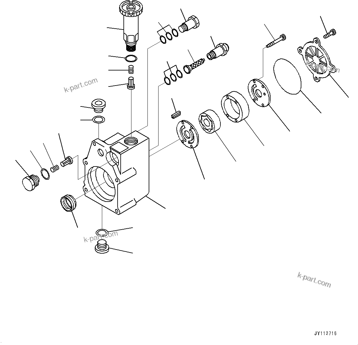 Komatsu parts book diagram for SAA6D140E-7 S/N 837072-UP (For PC900LC-11): FUEL SUPPLY PUMP, INNER PARTS, FEED PUMP(#837072-)