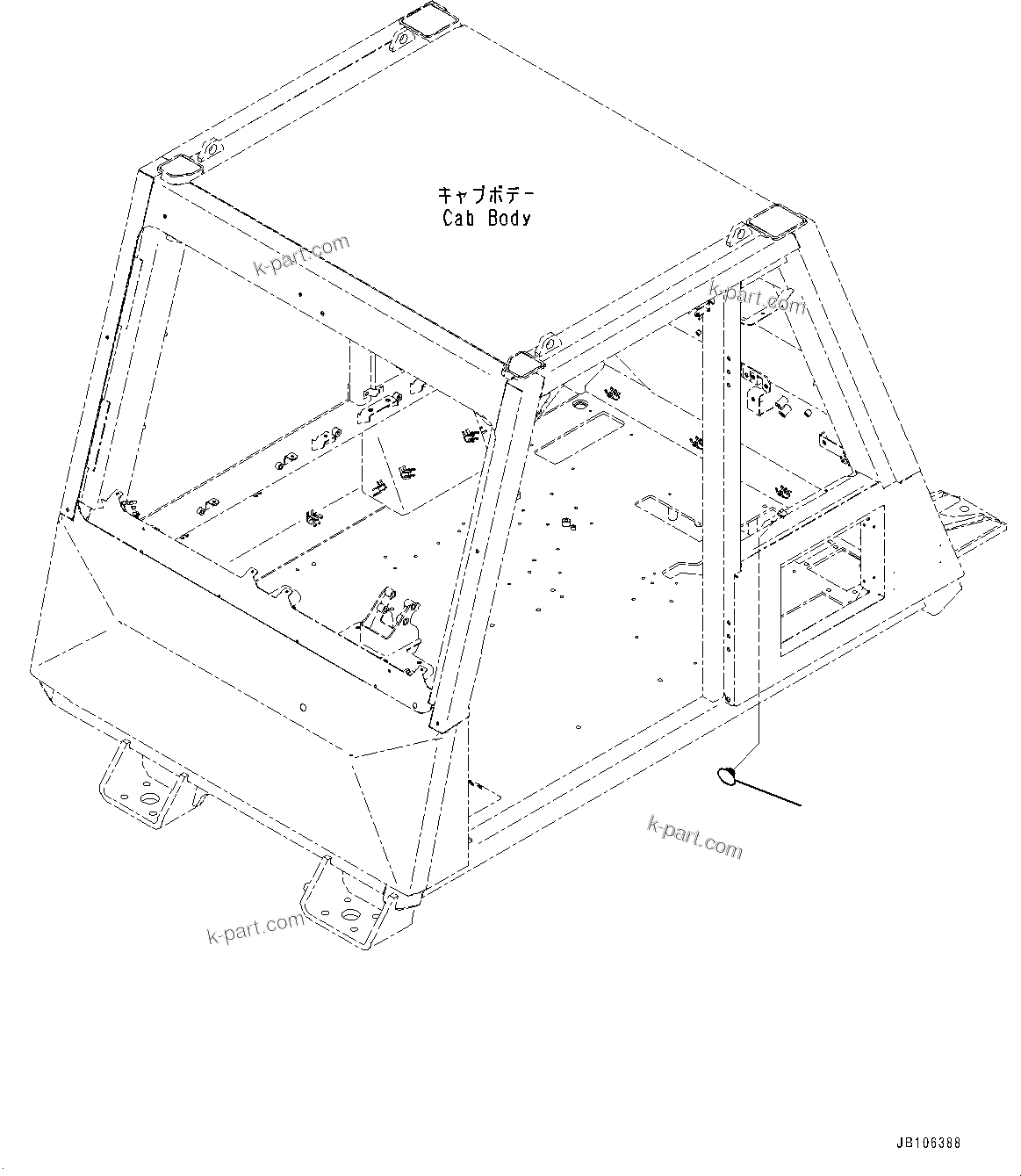 Komatsu parts book diagram for HD605-10 S/N 60001-UP: CAB OPTION SWITCH, PARTS FOR LESS SCORE BOARD(#60001-)