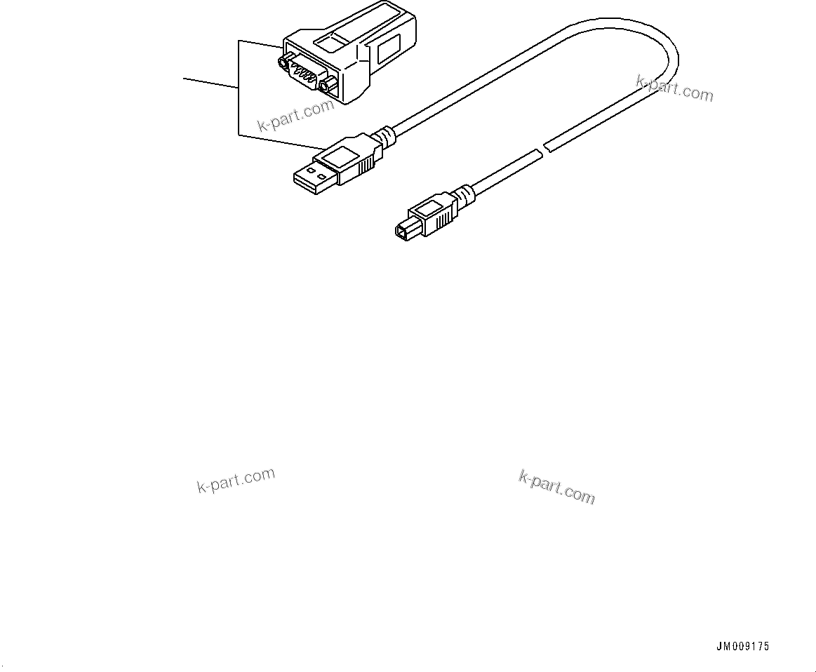Komatsu parts book diagram for HD605-10 S/N 60001-UP: PAYLOAD METER SOFTWARE, USB SERIAL CONVERTER(#60001-)