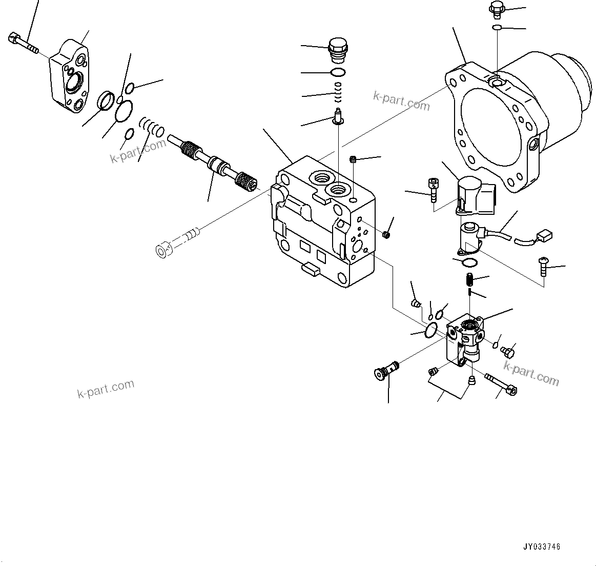 Komatsu parts book diagram for GD955-7M0 S/N 31001-UP: RADIATOR, FAN MOTOR (1/3)(#30001-)