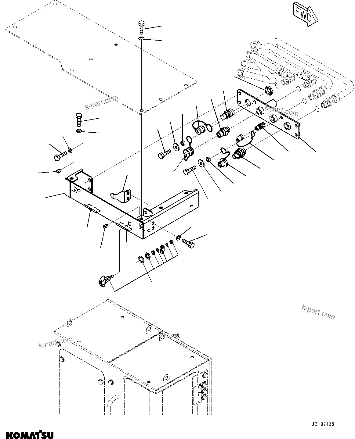Komatsu parts book diagram for GD955-7M0 S/N 31001-UP: SERVICE CENTER, SERVICE CENTER(#30001-)