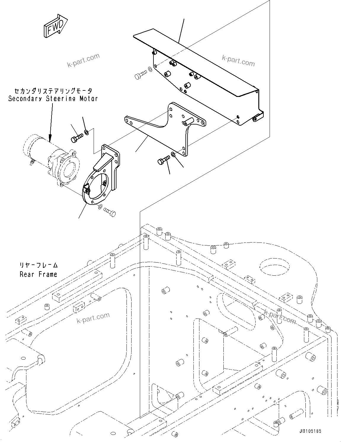 Komatsu parts book diagram for GD955-7M0 S/N 31001-UP: SWITCH BOX, MOUNTING BRACKET(#30001-)