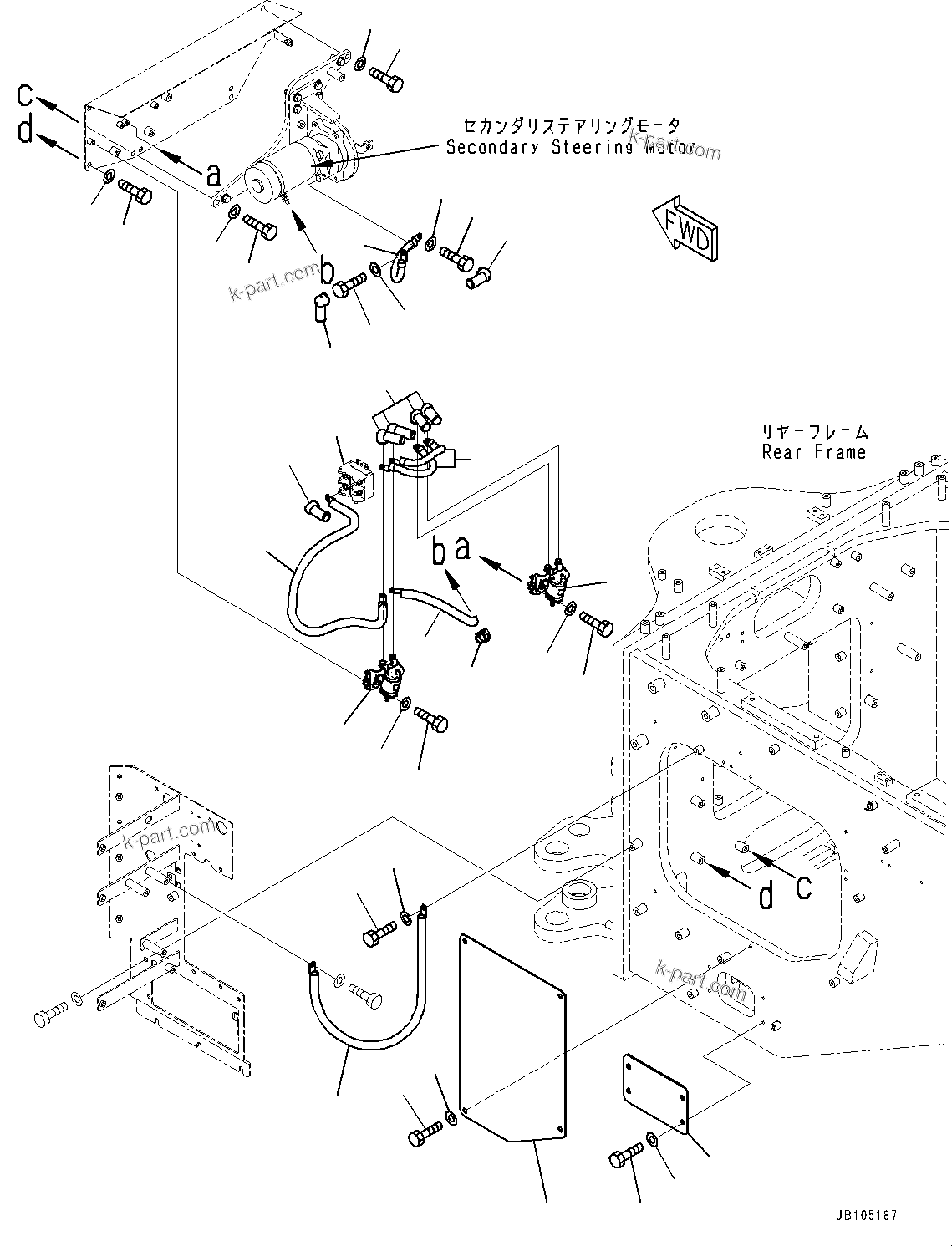 Komatsu parts book diagram for GD955-7M0 S/N 31001-UP: SWITCH BOX, BATTERY RELAY SWITCH(#30001-)