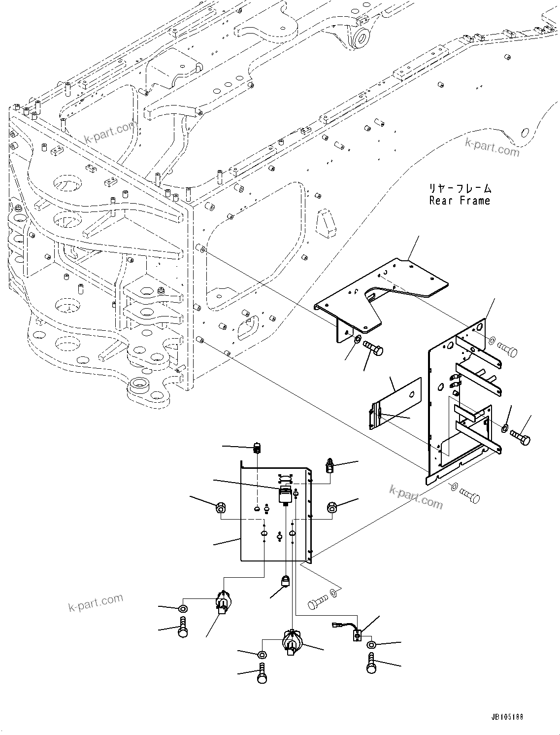 Komatsu parts book diagram for GD955-7M0 S/N 31001-UP: SWITCH BOX, DISCONNECT SWITCH(#30001-)