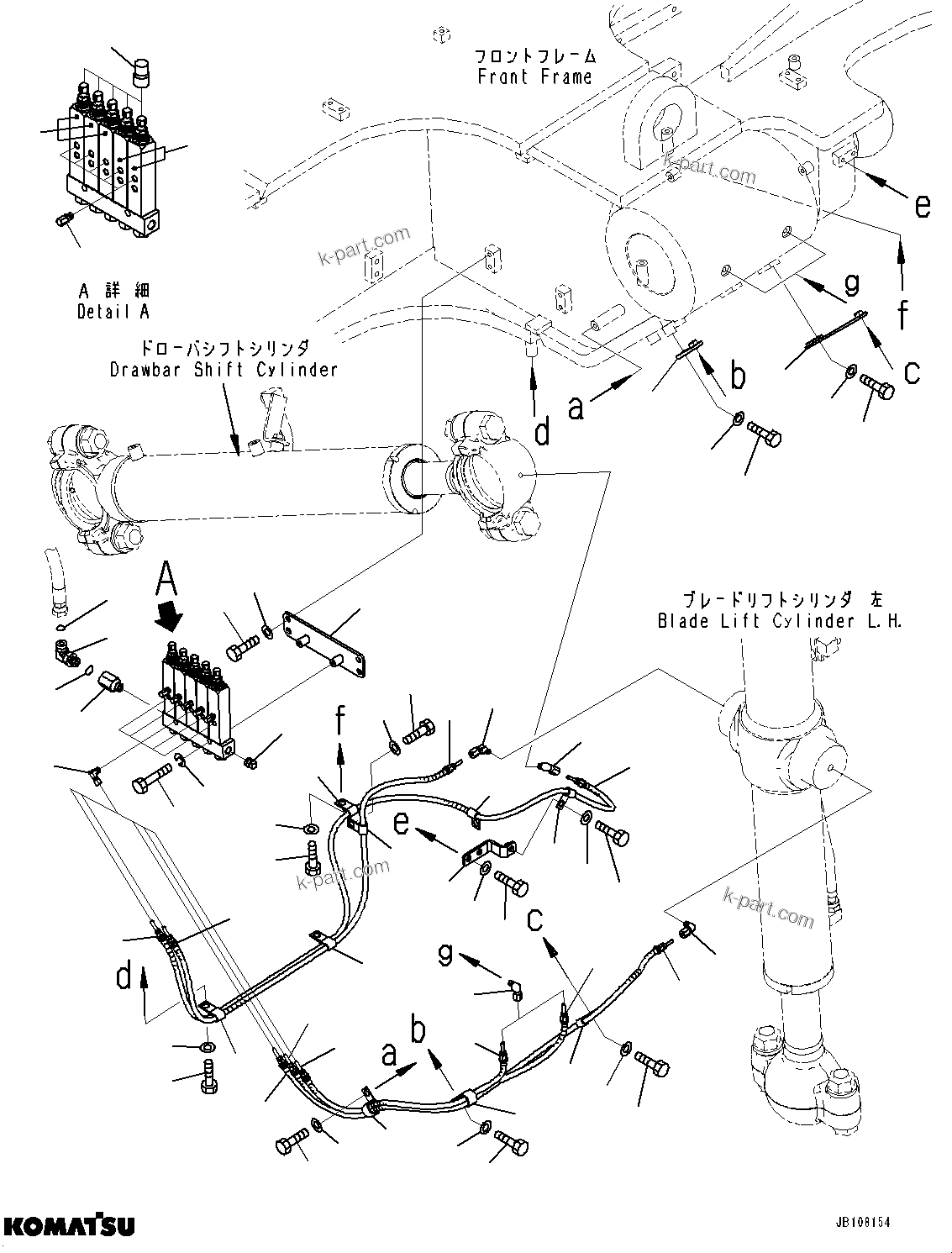Komatsu parts book diagram for GD955-7M0 S/N 31001-UP: AUTO-GREASING SYSTEM, INJECTOR L.H. (2/2)(#30001-)