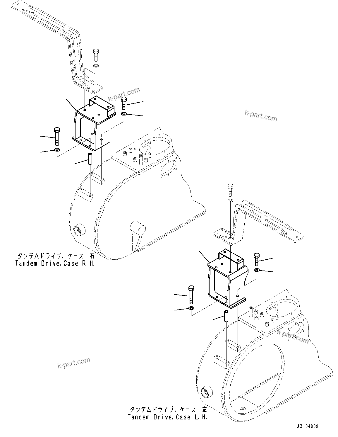 Komatsu parts book diagram for GD955-7M0 S/N 31001-UP: TIRE GUARD, BRACKET(#30001-)