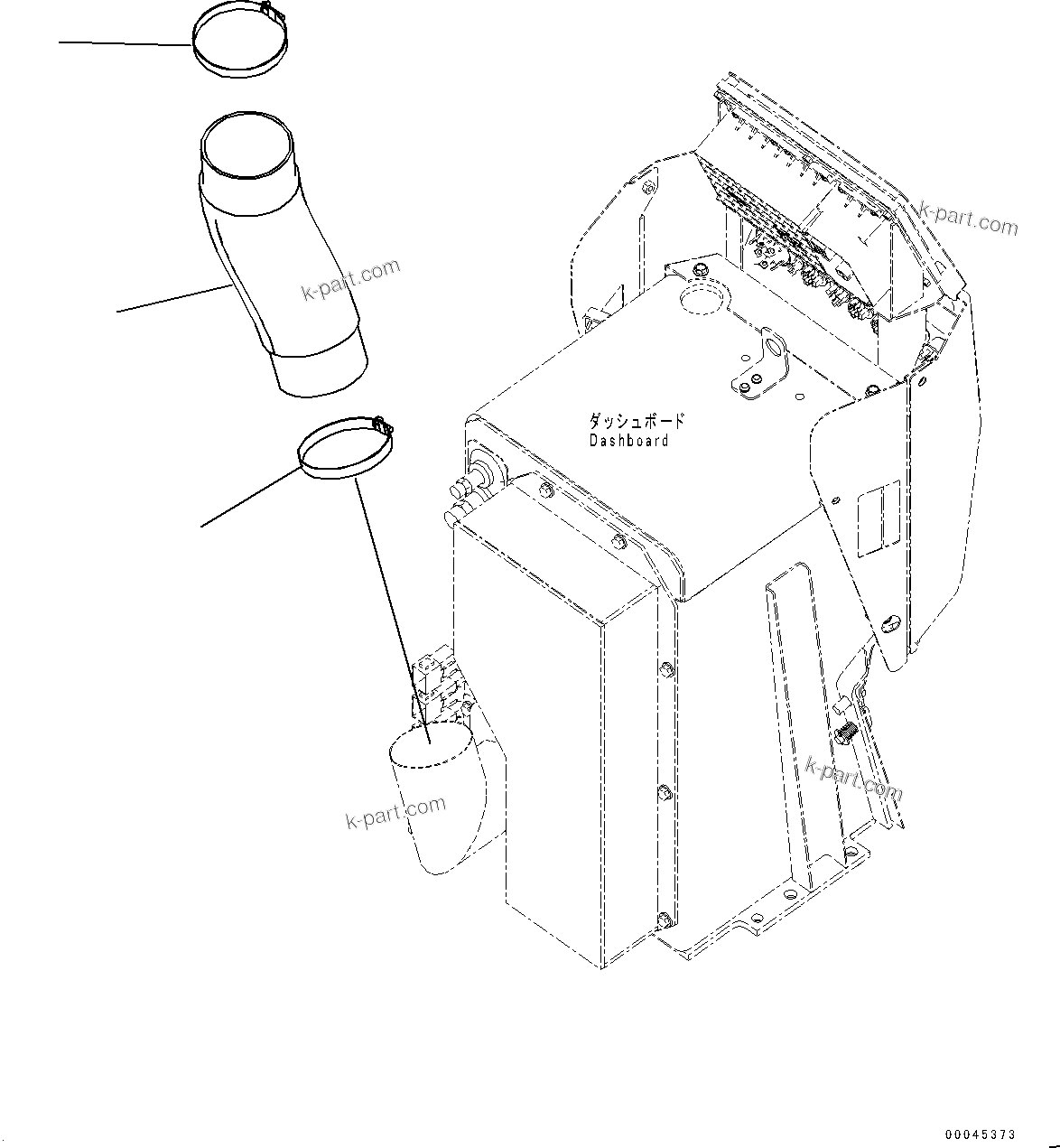 Komatsu parts book diagram for D275A-6 S/N 190001-UP (Mongolia Standard Machine): AIR CONDITIONER COMPRESSOR MOUNTING AND PIPING, FILTER(#180001-)