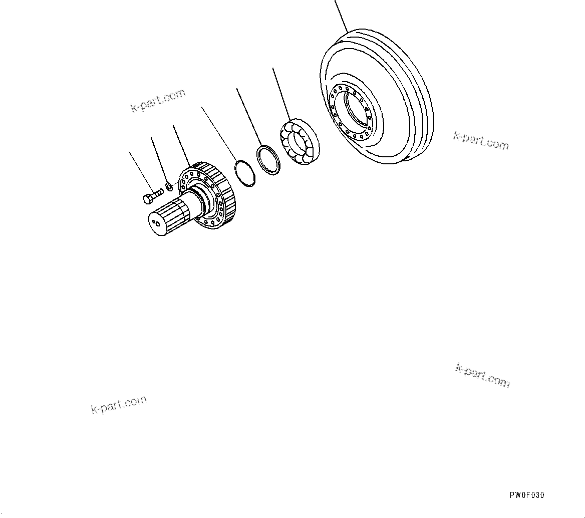 Komatsu parts book diagram for D275A-6 S/N 190001-UP (Mongolia Standard Machine): POWER TRAIN, INPUT SHAFT AND DRIVE CASE(#180001-)