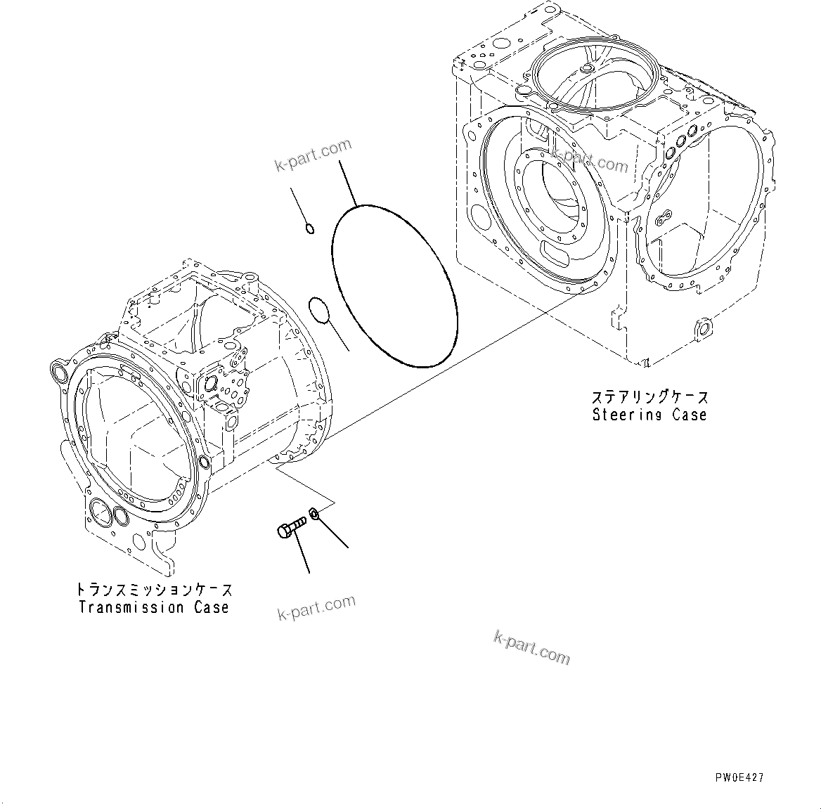 Komatsu parts book diagram for D275A-6 S/N 190001-UP (Mongolia Standard Machine): POWER TRAIN, ACCESSORY(#180001-)