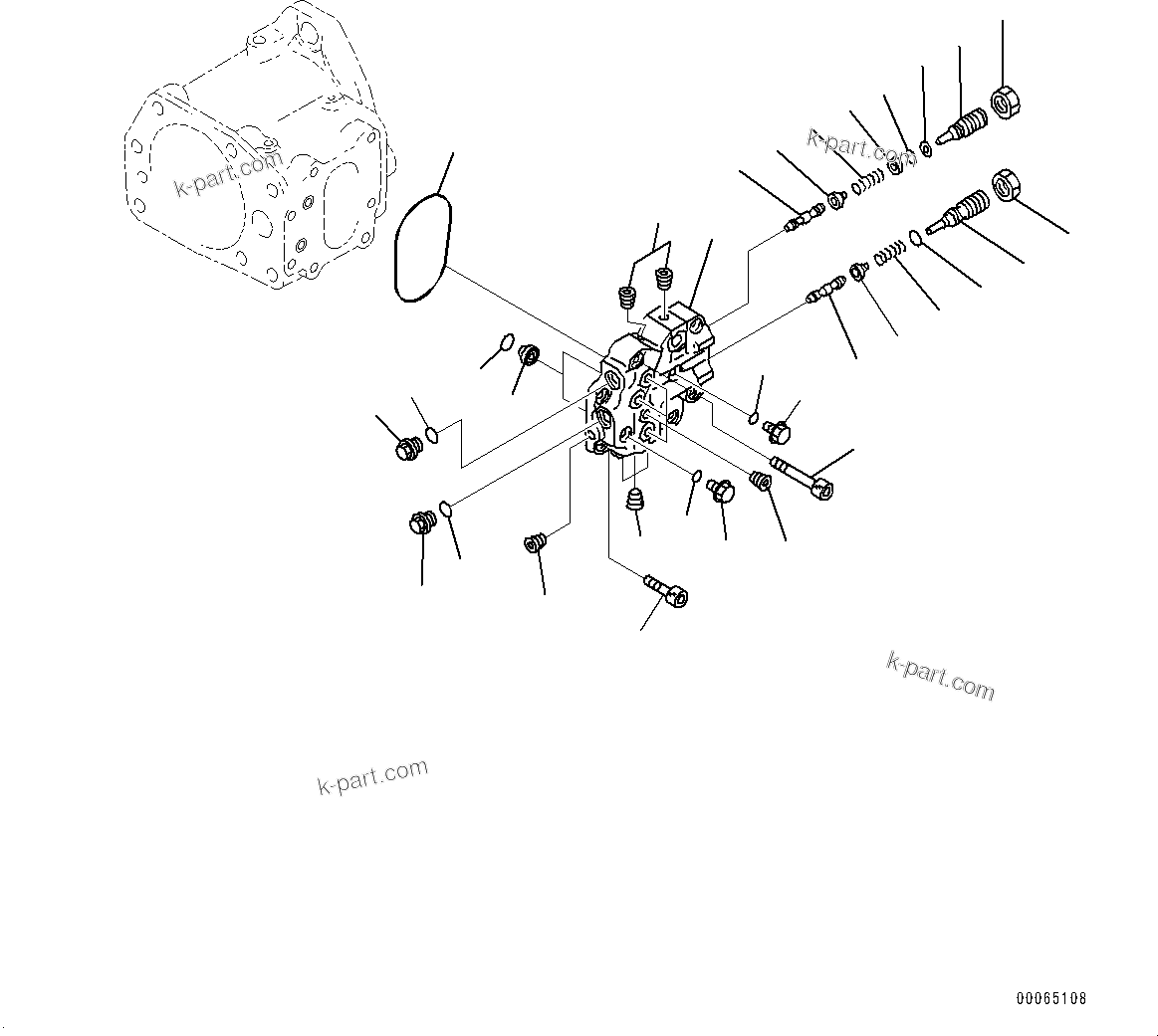 Komatsu parts book diagram for D275A-6 S/N 190001-UP (Mongolia Standard Machine): HYDRAULIC PUMP, PISTON PUMP (5/5)(#180001-)