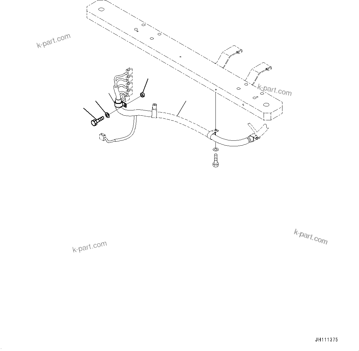 Komatsu parts book diagram for D275A-6 S/N 190001-UP (Mongolia Standard Machine): FLOOR FRAME, FLOOR CLAMP(#190001-)
