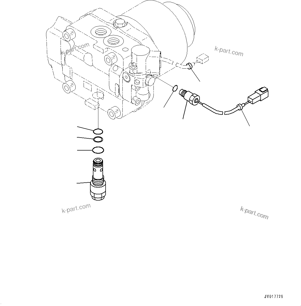 Komatsu parts book diagram for D275A-6 S/N 190001-UP (Mongolia Standard Machine): RADIATOR GUARD, FAN MOTOR (3/3)(#190001-)
