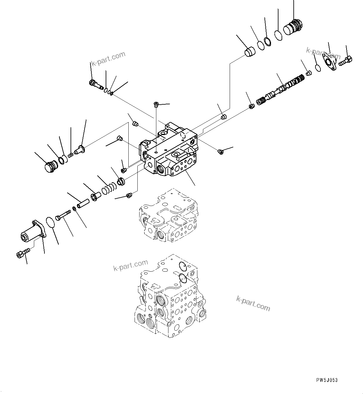 Komatsu parts book diagram for D275A-6 S/N 190001-UP (Mongolia Standard Machine): FENDER, 4-SPOOL (8/9)(#180001-)
