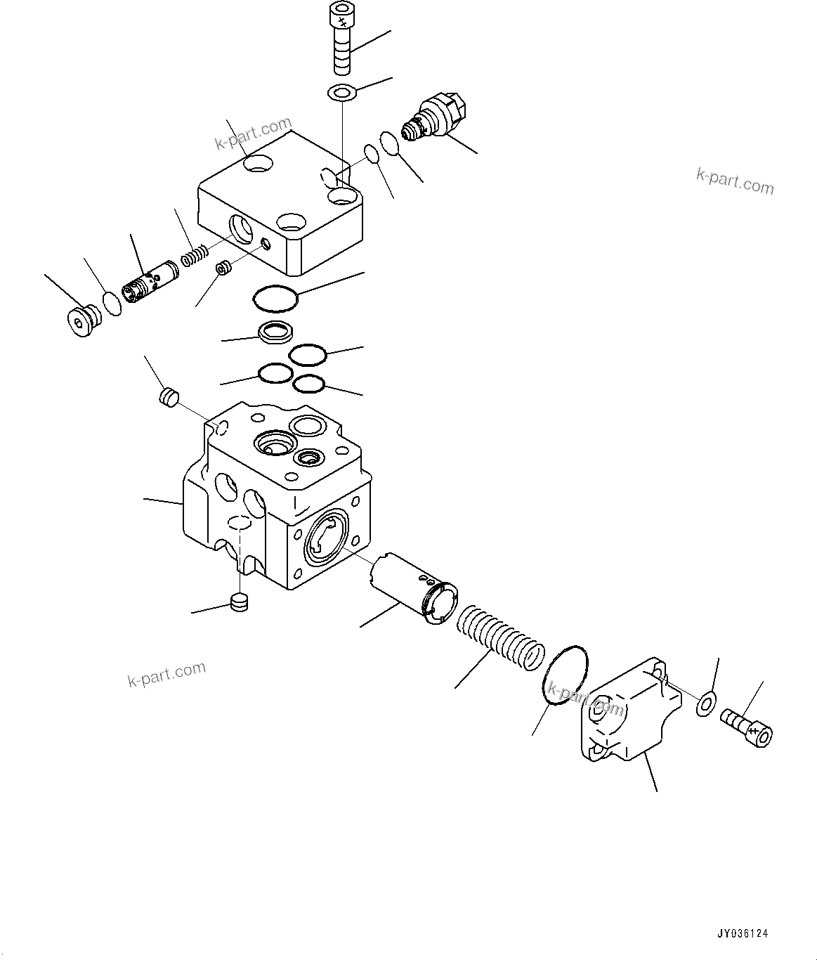 Komatsu parts book diagram for D275A-6 S/N 190001-UP (Mongolia Standard Machine): FENDER, SELF-PRESSURE REDUCING VALVE(#180001-)