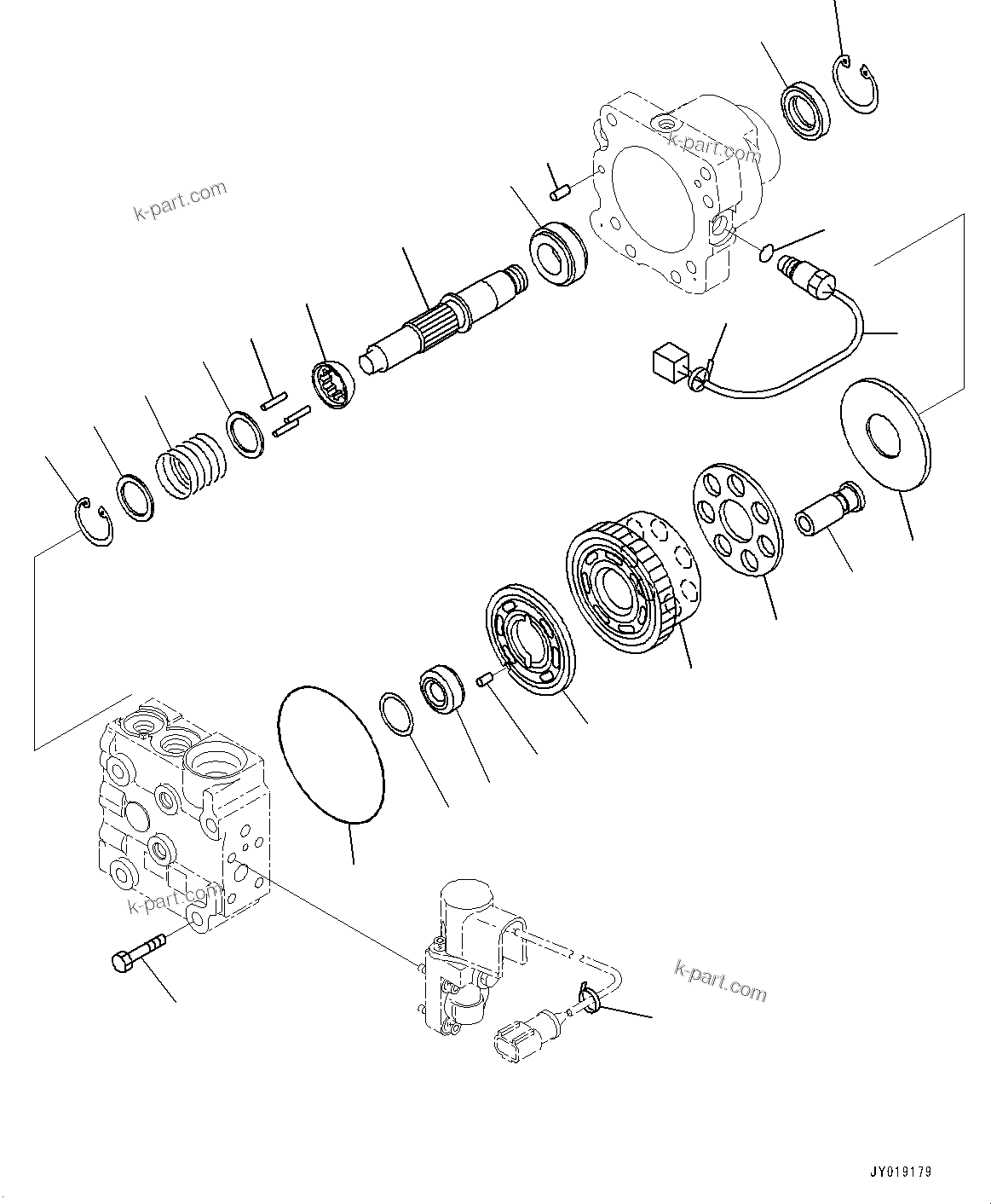 Komatsu parts book diagram for WA200-8 S/N 91001-UP: RADIATOR, FAN MOTOR (3/3)(#85001-86446)