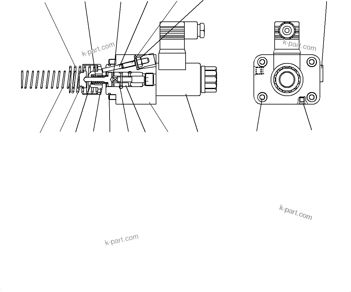 Komatsu parts book diagram for WA200-8 S/N 91001-UP: TRANSFER, INNER PARTS, MOTOR 1 (5/6)(#85001-)
