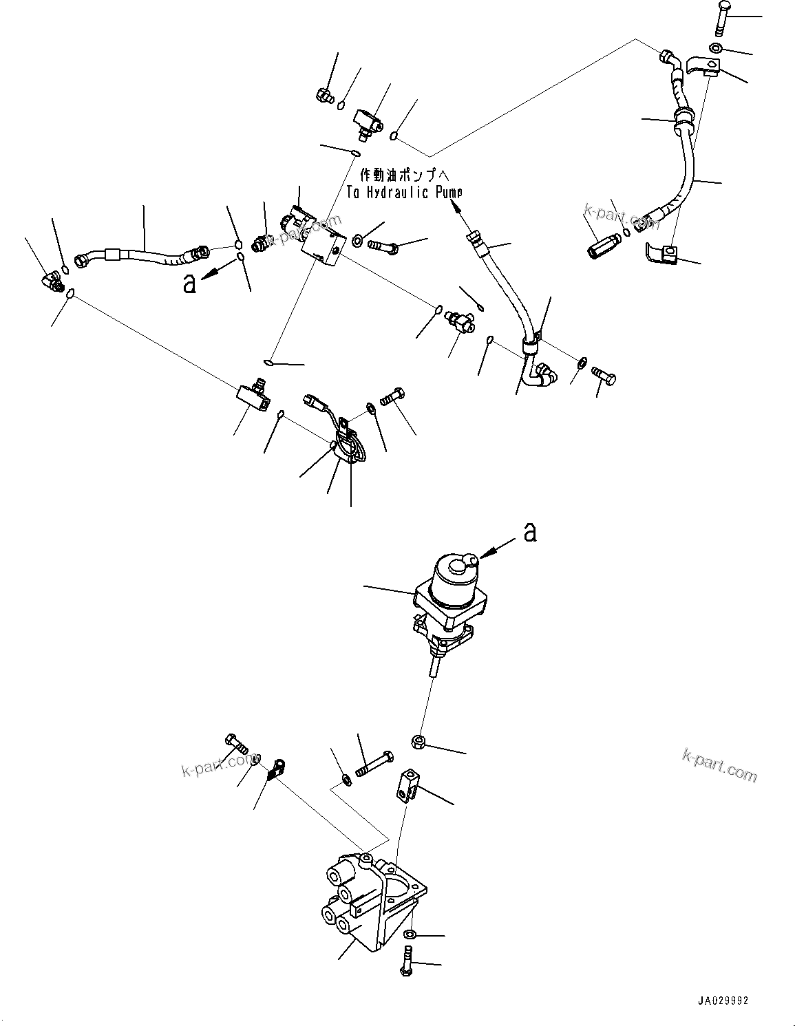 Komatsu parts book diagram for WA200-8 S/N 91001-UP: TRANSFER, PARKING BRAKE(#85001-)