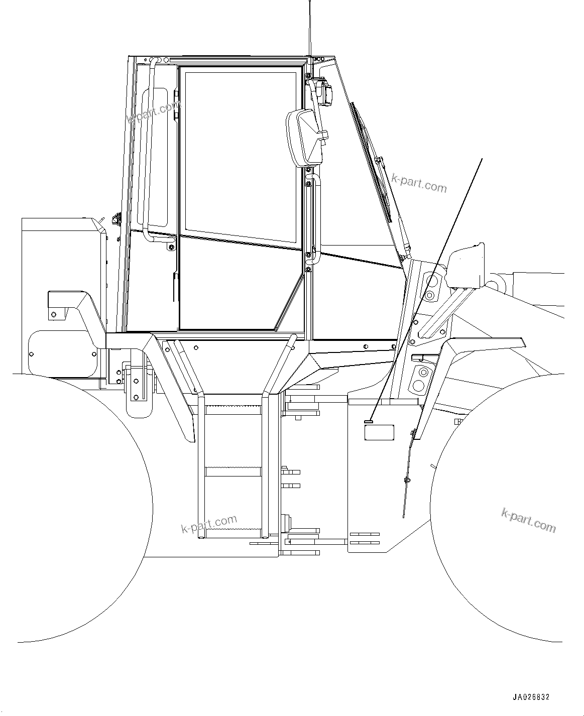 Komatsu parts book diagram for WA200-8 S/N 91001-UP: ELECTRO-MAGNETIC COMPATIBILITY PLATE, (#85001-)