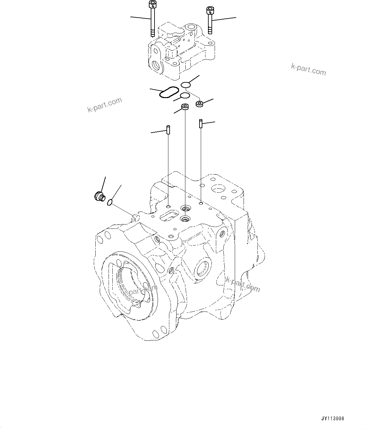Komatsu parts book diagram for D475A-8E0 S/N 51001-UP: COOLING FAN DRIVE PIPING, PISTON PUMP (5/12)(#50001-)