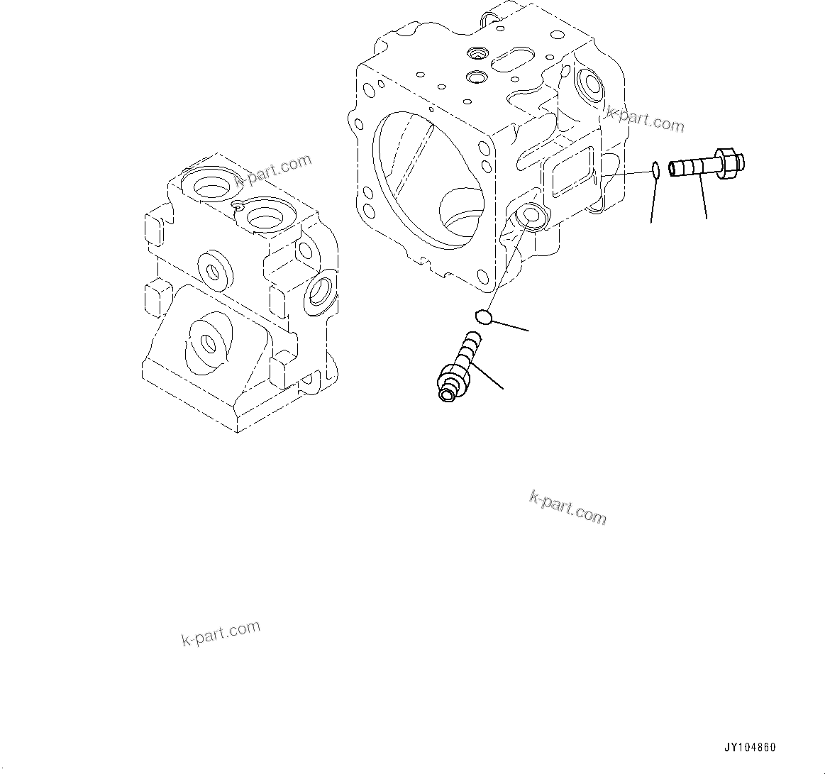 Komatsu parts book diagram for D475A-8E0 S/N 51001-UP: COOLING FAN DRIVE PIPING, PISTON PUMP (12/12)(#50001-)