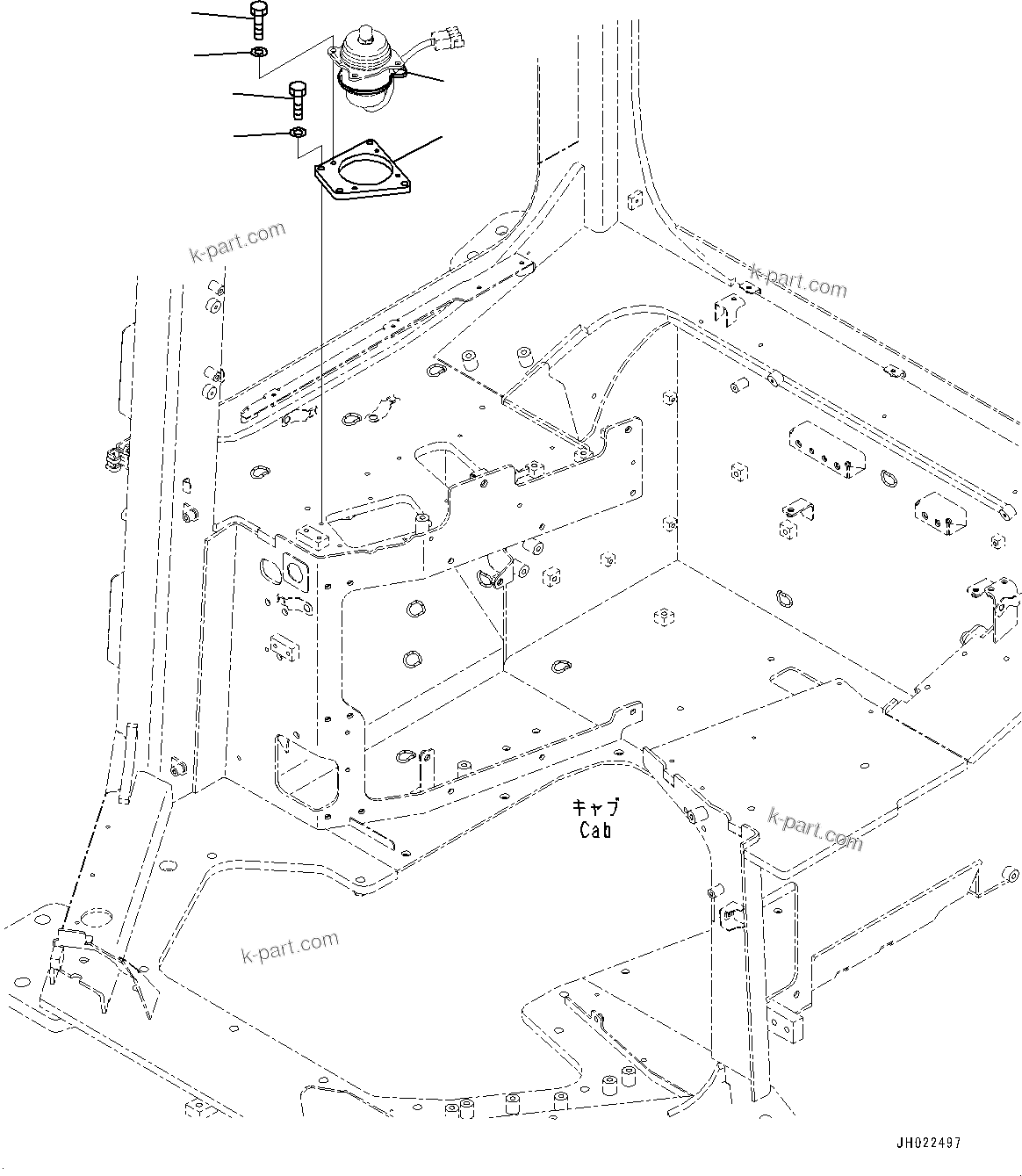 Komatsu parts book diagram for D475A-8E0 S/N 51001-UP: CONTROL UNIT, EPC VALVE MOUNTING (1/2)(#50001-)