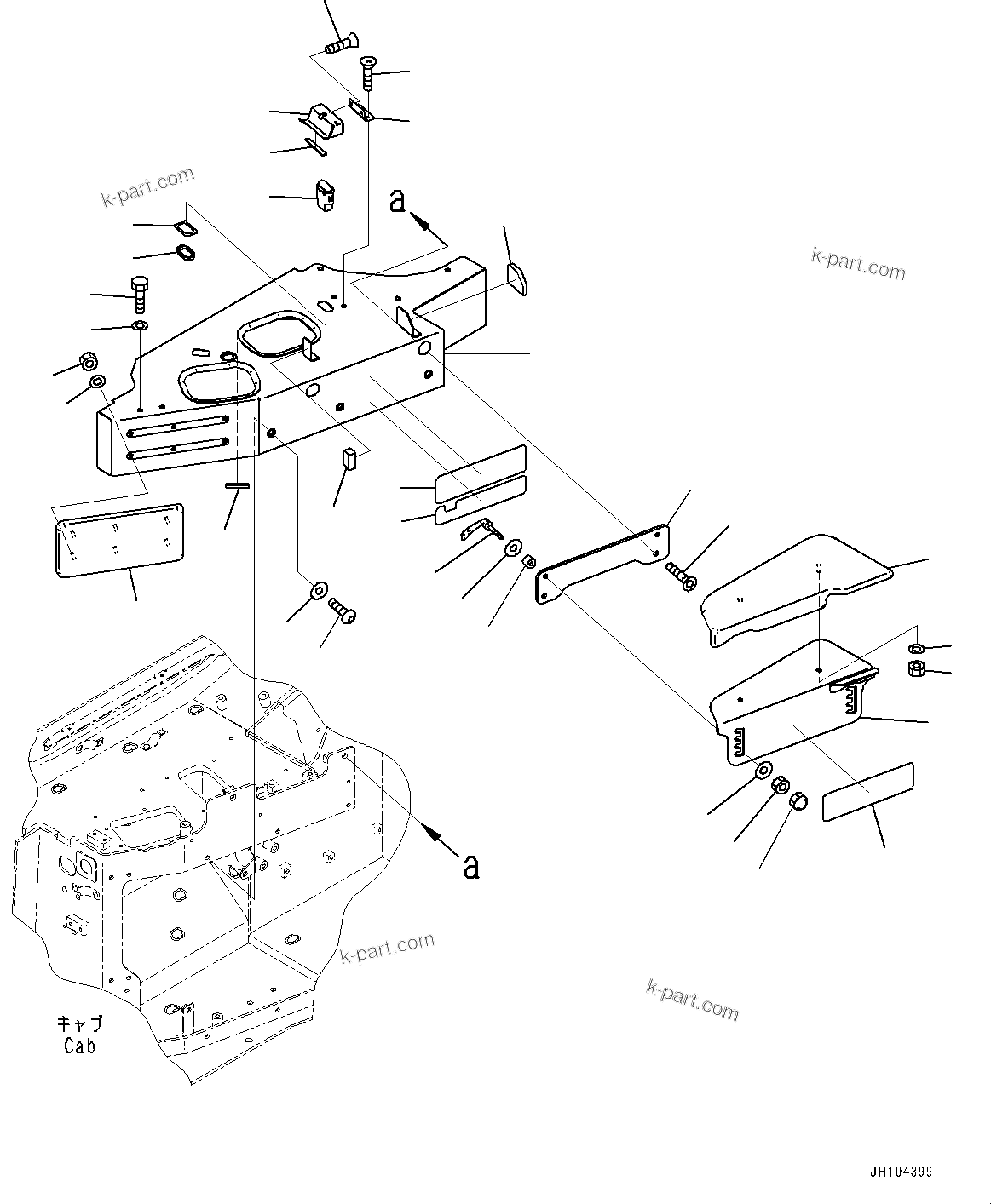 Komatsu parts book diagram for D475A-8E0 S/N 51001-UP: CONTROL UNIT, ARMREST(#50001-)