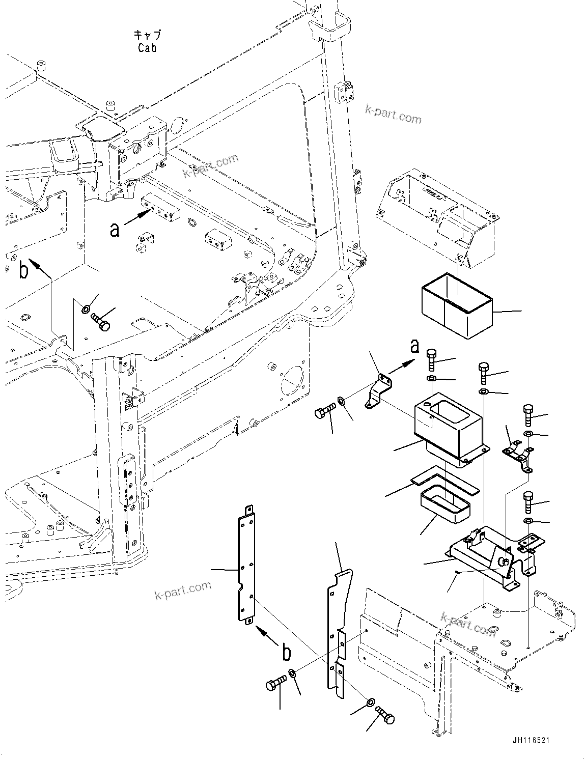 Komatsu parts book diagram for D475A-8E0 S/N 51001-UP: CONTROL UNIT, AIR CONDITIONER DUCT, REAR (2/2)(#50001-)
