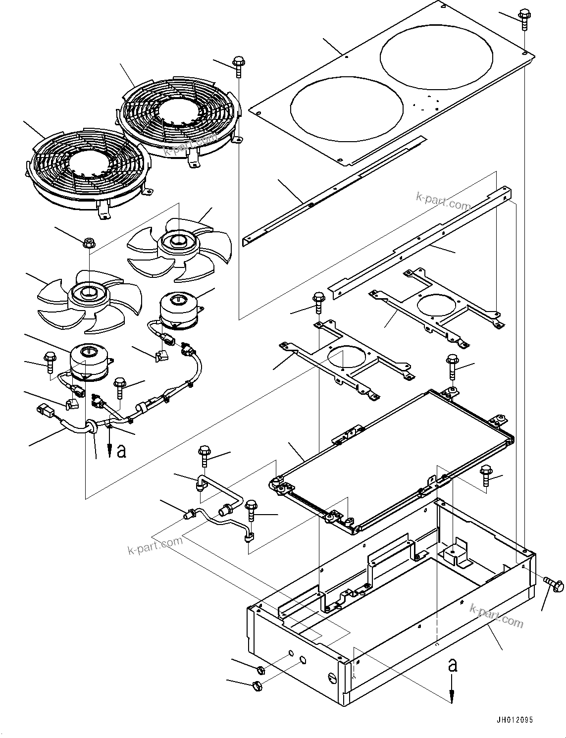 Komatsu parts book diagram for D475A-8E0 S/N 51001-UP: CONTROL UNIT, CONDENSER(#50001-)