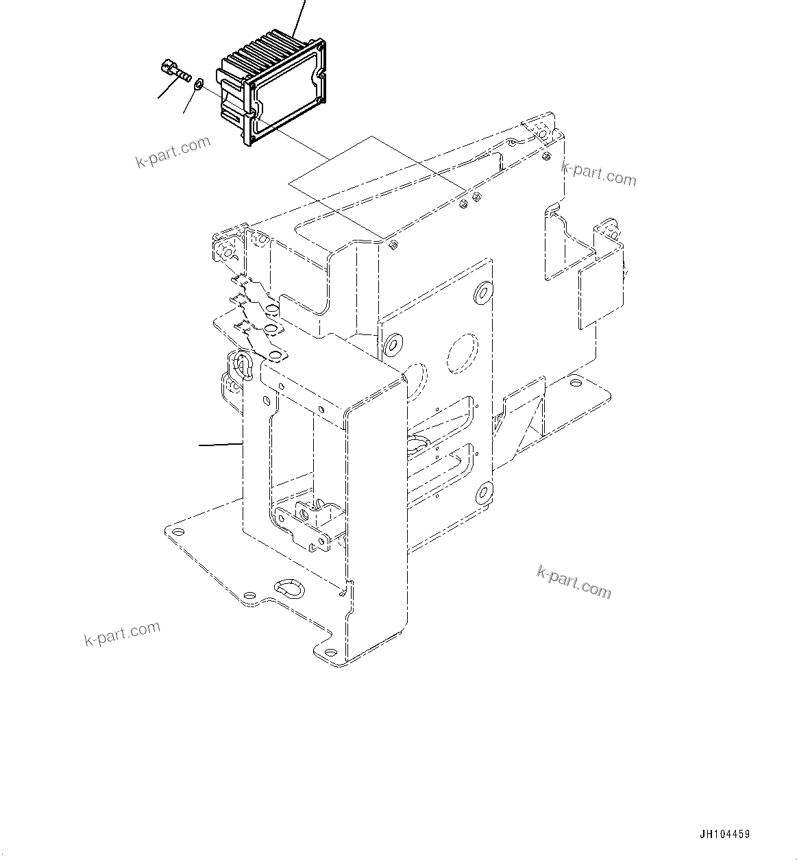 Komatsu parts book diagram for D475A-8E0 S/N 51001-UP: CAB ELECTRICAL UNIT, DC CONVERTER(#51001-)