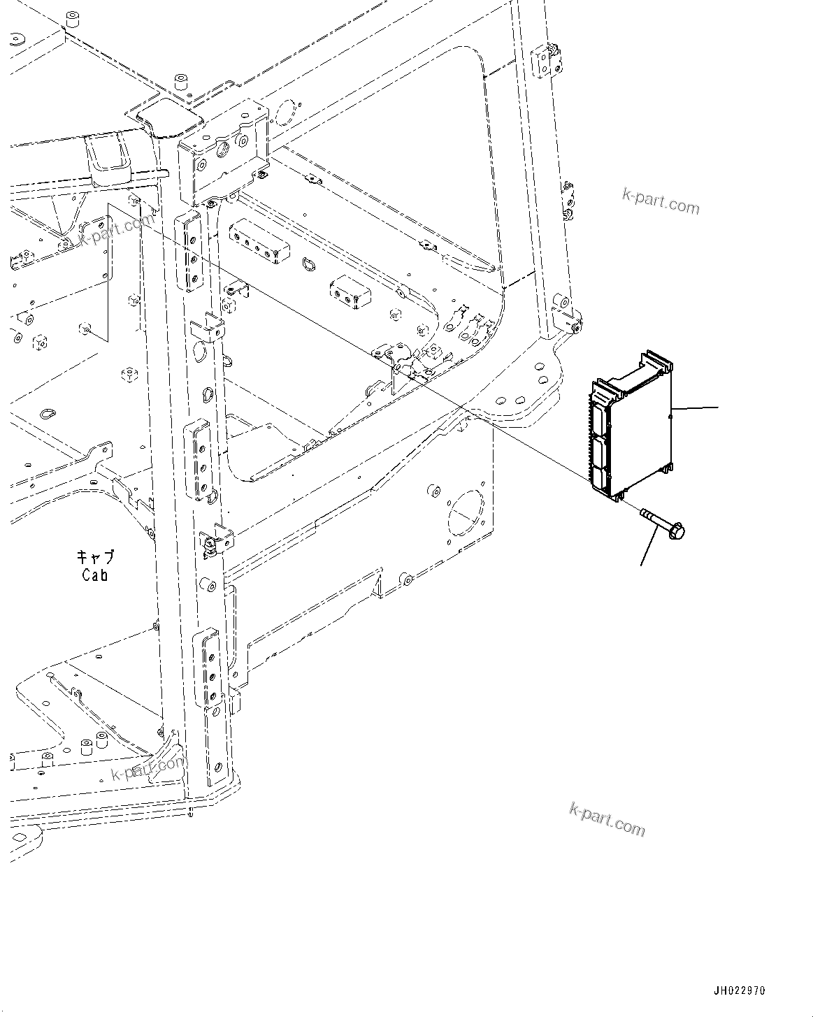 Komatsu parts book diagram for D475A-8E0 S/N 51001-UP: CAB ELECTRICAL UNIT, CONTROLLER (2/2)(#51001-)