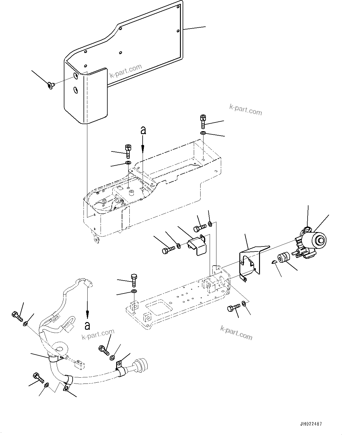 Komatsu parts book diagram for D475A-8E0 S/N 51001-UP: CONSOLE RELATED PARTS, LIFT MOTOR(#51001-)