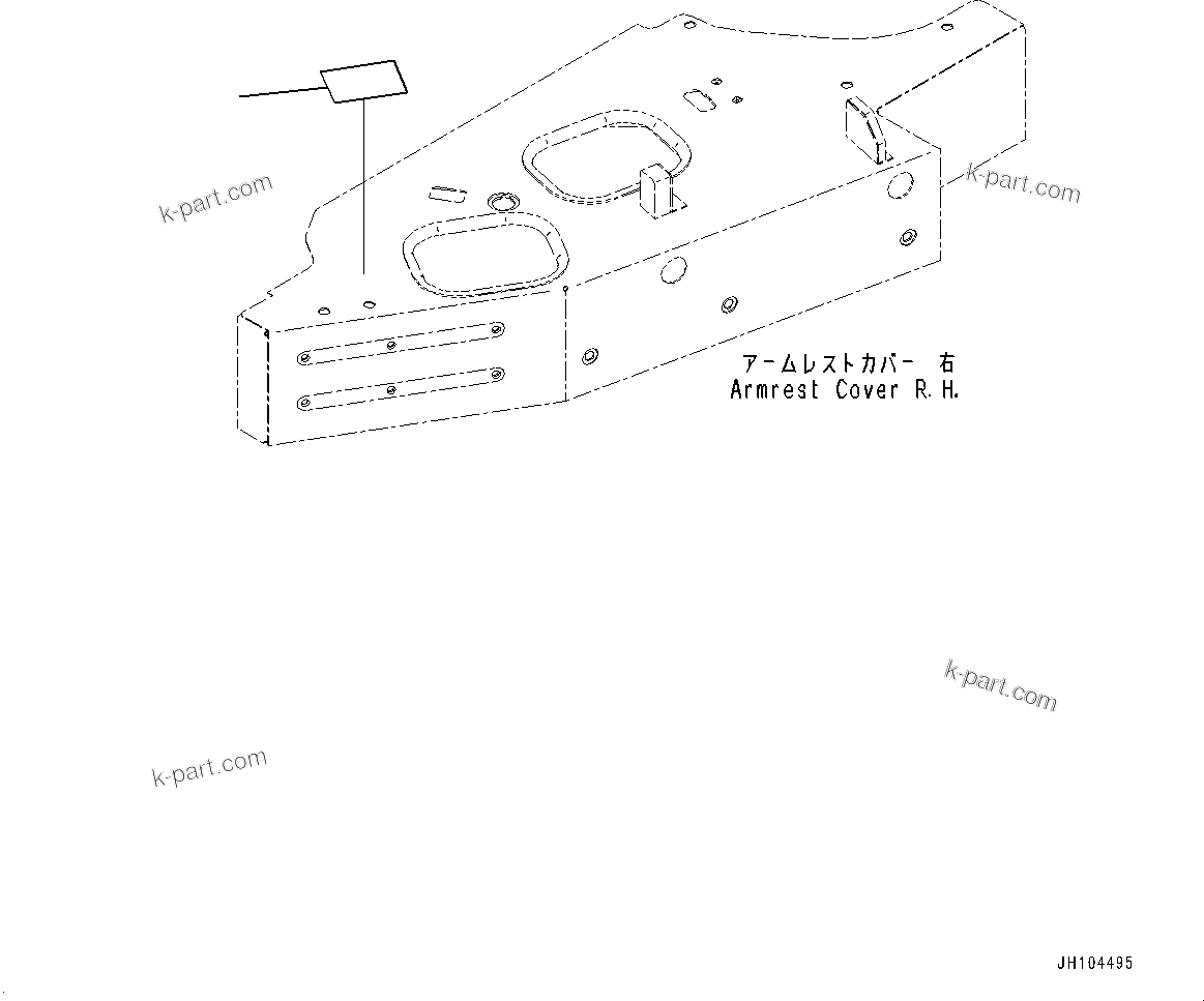 Komatsu parts book diagram for D475A-8E0 S/N 51001-UP: BLADE CONTROL PLATE, (#50012-)