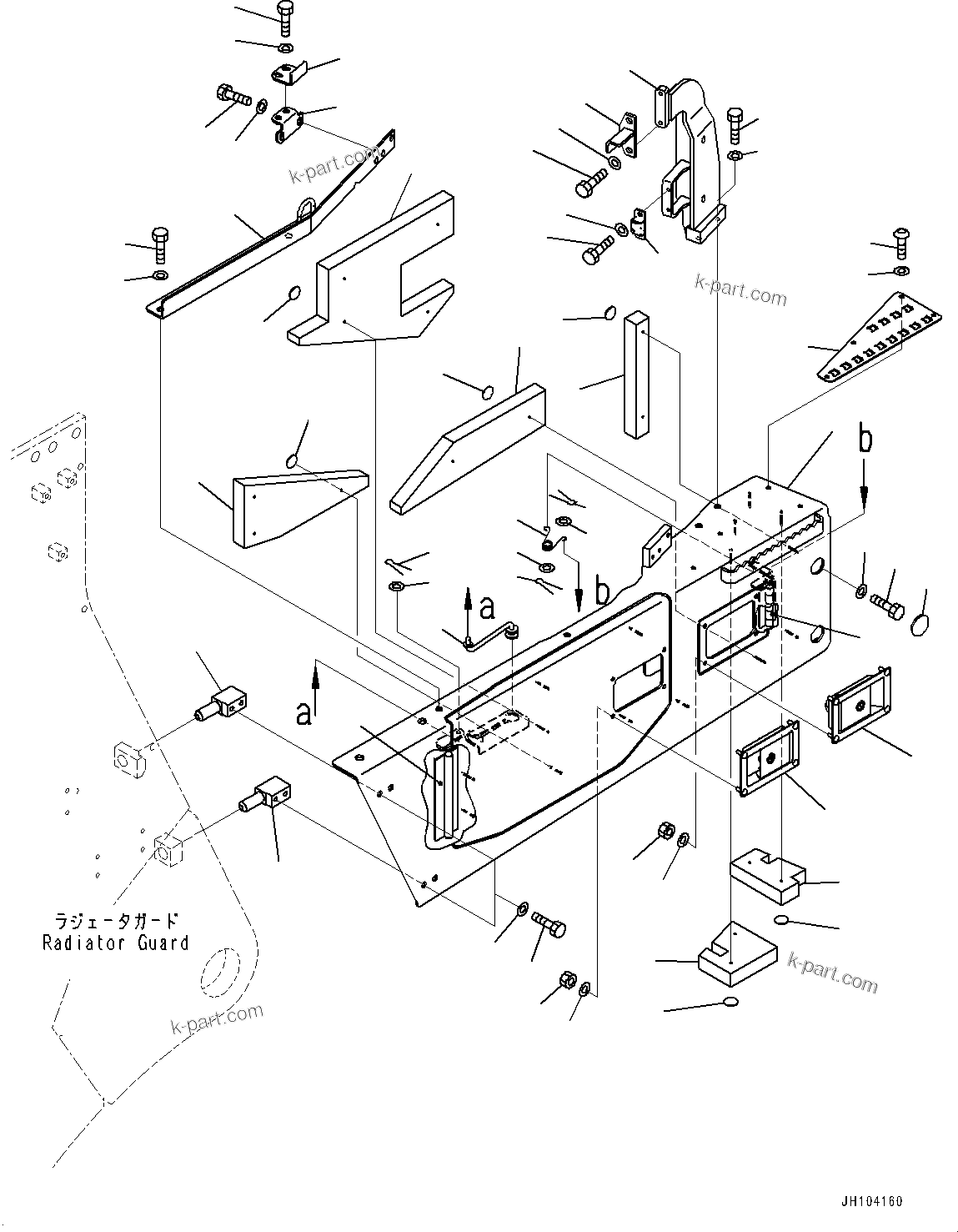 Komatsu parts book diagram for D475A-8E0 S/N 51001-UP: ENGINE HOOD AND SIDE COVER GROUP, SIDE COVER BOTTOM, L.H. (1/2)(#50029-)