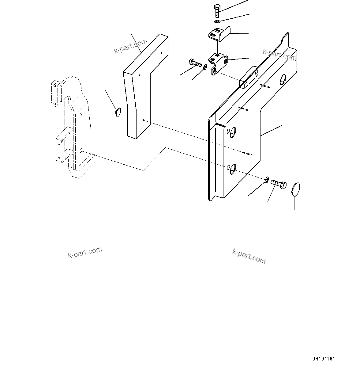 Komatsu parts book diagram for D475A-8E0 S/N 51001-UP: ENGINE HOOD AND SIDE COVER GROUP, SIDE COVER BOTTOM, L.H. (2/2)(#50029-)