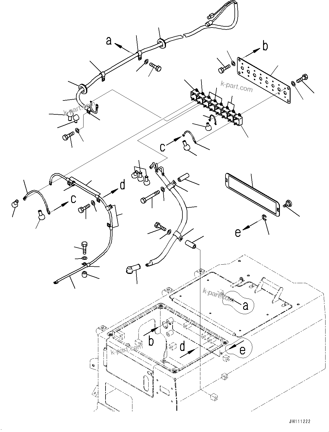 Komatsu parts book diagram for D475A-8E0 S/N 51001-UP: FENDER, BREAKER WIRING HARNESS(#51001-)