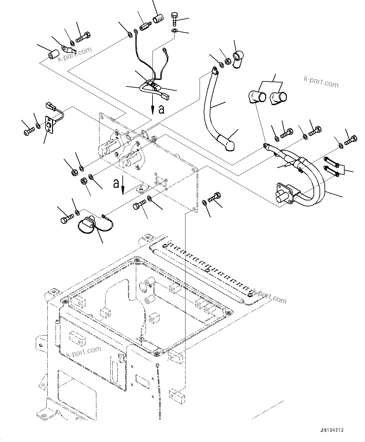 Komatsu parts book diagram for D475A-8E0 S/N 51001-UP: FENDER, ISOLATOR (2/2)(#51001-)