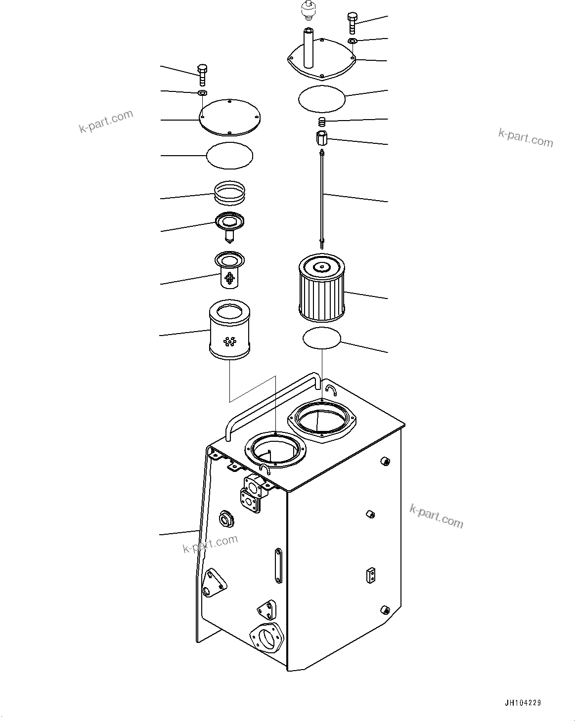 Komatsu parts book diagram for D475A-8E0 S/N 51001-UP: FENDER, HYDRAULIC TANK(#51001-)